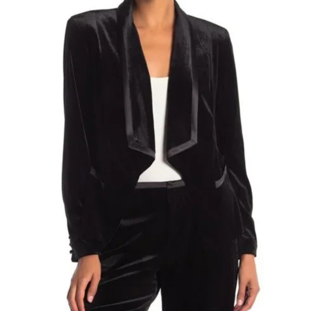 Laundry Black Velvet Blazer